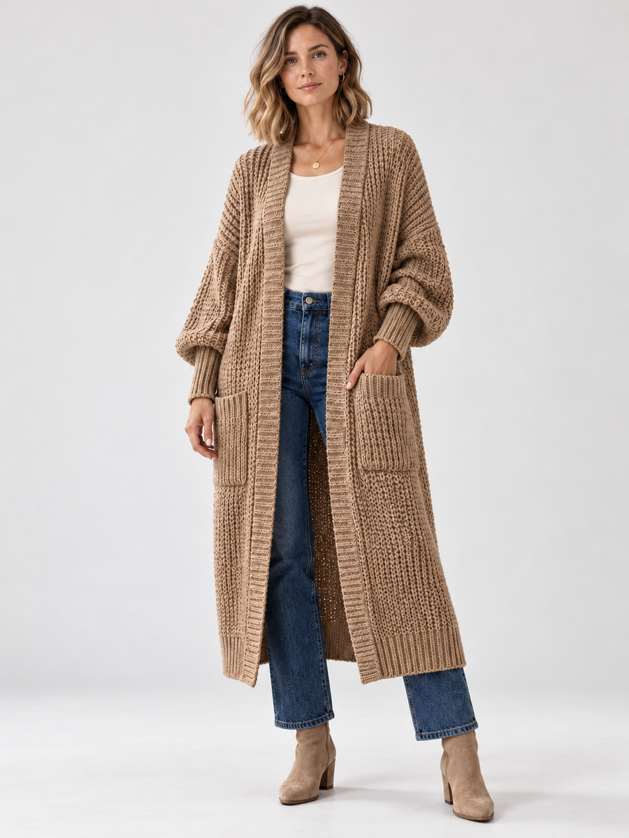 Aurelia – Langer Strickcardigan