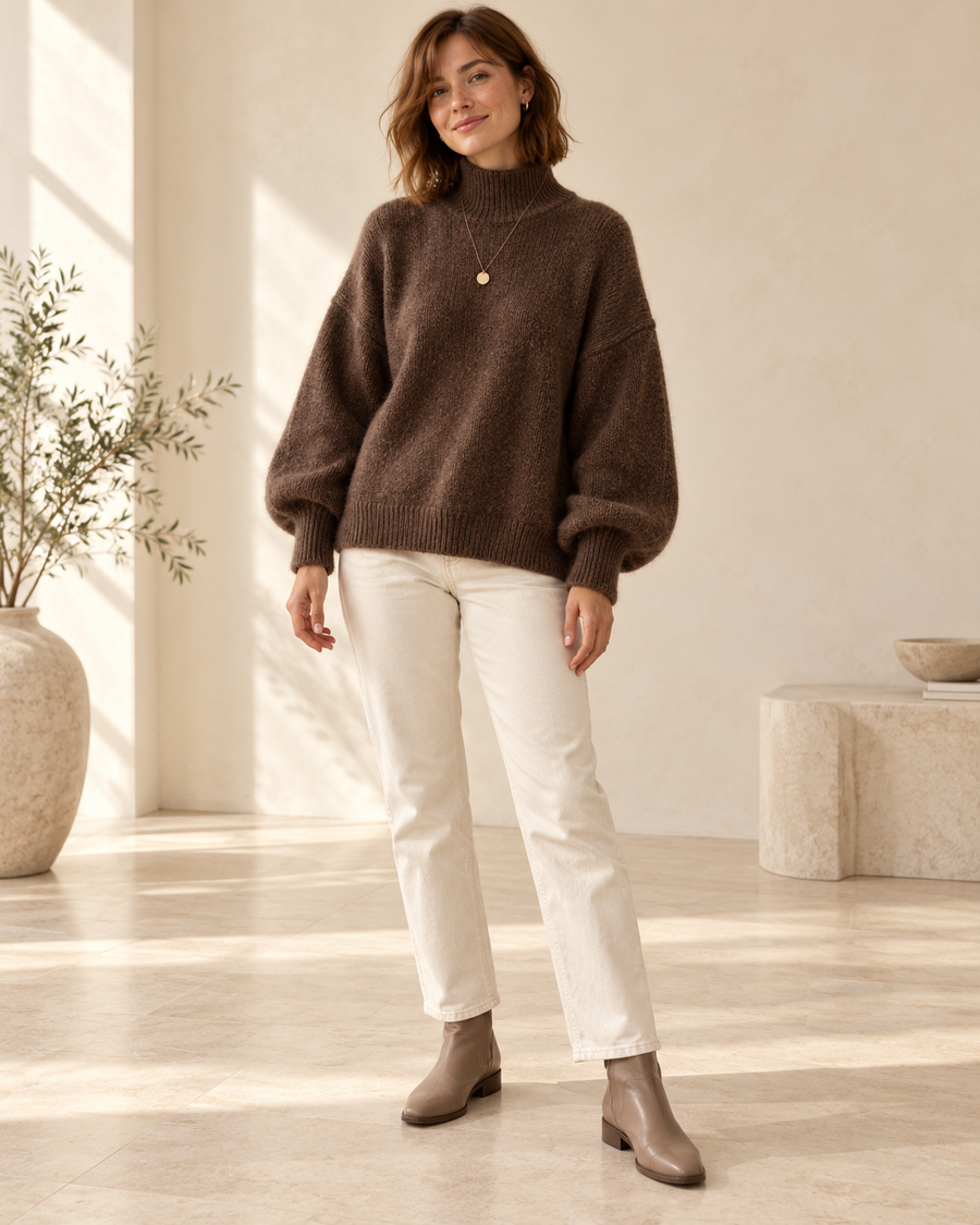 Svea – Pullover mit Stehkragen